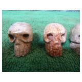 5 Jasper Skulls