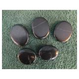 5 Shungite Palm Stones