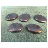 5 Shungite Palm Stones