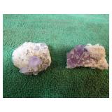 2 Amethyst Stones