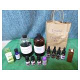 Assortment of Essential Oils and Fragrance Oils
