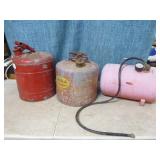Gas Cans and Air Tank