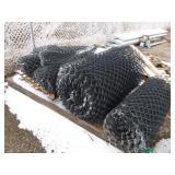 3 Rolls of Industrial Coated Black Chain Link Fencing