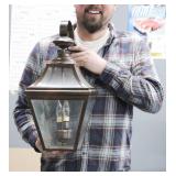 Two -Light Classic Bronze Finish Wall Lantern 18 Inch Long X 9 Inch Wide