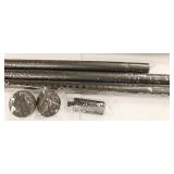 Tension Curtain Rod 46-88 Inch, Adjustable Spring Rod for Windows or Shower New In Box