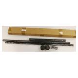 Tension Curtain Rod 46-88 Inch, Adjustable Spring Rod for Windows or Shower New In Box