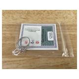 Silver Plated Moissanite Versatile Drop Ring, Size 9 - Brand New