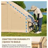 Inflatable Blow Up 4-6 Person Waterproof Oxford Air Tent $799 Retail - Brand New