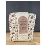 Threshold Ultra Soft Flannel Sheet Set Queen - Flowered Print - Brand New