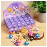 Sanrio Hello Kitty and Friends Family 24 Figurine Keychain Mystery with Display Box - Brand New