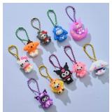 Sanrio Hello Kitty and Friends Family 24 Figurine Keychain Mystery with Display Box - Brand New