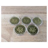 5 New President Donald Trump Take America Back 2024 Collector Coins