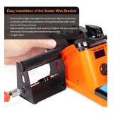 YIHUA 926 III 60W LED Display Soldering Iron Station Kit - 2 Helping Hands, 6 Extra Iron Tips, Roll of Lead-Free Solder, Solder Sucker, S/S Tweezers, °C/ºF Conversion, Auto Sleep & Calibration Suppo