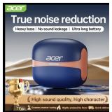 Acer Pro Wireless Headset with Active Noise Reduction, White - Brand New