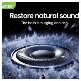 Acer Pro Wireless Headset with Active Noise Reduction, White - Brand New