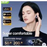 Acer Pro Wireless Headset with Active Noise Reduction, White - Brand New