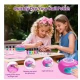 Kids Nail Polish Spa Set - Non Toxic Nail Polish Art Kit - Brand New