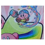 Kirby Character Print Fleece Throw Blanket 39" x 63" - Brand New