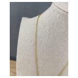 The Loved Gold-Tone 20" Necklace and Adjustable Bracelet - Brand New