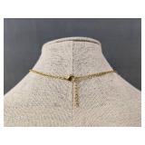 The Loved Gold-Tone 20" Necklace and Adjustable Bracelet - Brand New