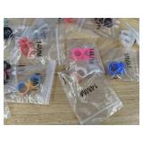 21 Pairs Silicone Ear Gauges 14mm Colorful Flexible - Brand New