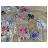 21 Pairs Silicone Ear Gauges 14mm Colorful Flexible - Brand New