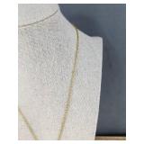 H Buckle 18" Necklace & Pink Cord Bracelet - Brand New