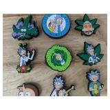 10 Rick and Morty Shoe Croc Charms - Brand New
