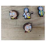 10 Rick and Morty Shoe Croc Charms - Brand New
