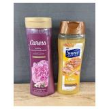 Caress Body Wash & Suave Essentials Milk & Honey Body Wash - Brand New