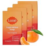 4 Lume Triple Milled Soap Clean Tangerine 5 oz, $30.00 Retail - Brand New