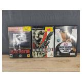 PlayStation 2, 11 Video Game Bundle - Metal Gear, Tiger Woods, DDR, Spider-Man, Max Payne, Tetris, Guitar Hero *C