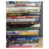 112 DVD Collection - Featuring Titles like Star Wars, The Office, Gatsby, Simpsons, Step Brothers, Miracle, Bad Boys II, Dispicable Me *C