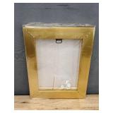 Canvas Flower Art Print in Gold Frame, 9" x 10.5" - Brand New