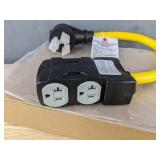 RV Power Cord Adaptor 21" - 20A, 125V, 2500W - 10-30P Plug - Brand New