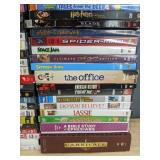 136 DVD Movie Collection - Featuring Titles like Pirates of the Caribbean, The Office, Twilight, Star Trek, RoboCop, Invincible, Spider-Man, Harry Potter, Blade *C