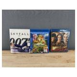 25 Blu-Ray Movie Collection - 007 Skyfall, Old School, The Office, Boss Baby, Downton Abbey, Twilight *C