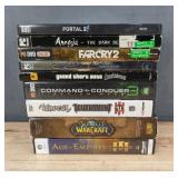 9 PC Computer Games - Portal 2, Amnesia: The Dark Descent, Far Cry 2, GTA, Crysis Limited Edition *C