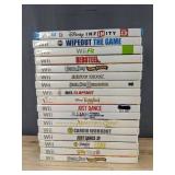 Nintendo Wii 17 Game Bundle - Red Steel, Guitar Hero World Tour, NHL Slapshot, Tangled, Just Dance, Zumba, Guitar Hero *C