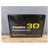 Creative 3D Visualization Lamp - 16-Color LED Night Light - Brand New