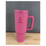 Dipsa 40oz Stainless Steel Tumbler - Pink - Twist-Lock Lid - Brand New