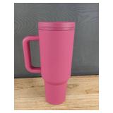 Dipsa 40oz Stainless Steel Tumbler - Pink - Twist-Lock Lid - Brand New