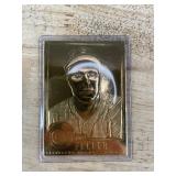 22K Gold The Danbury Mint MLB Baseball Cards Set, 6 Total - Garvey, Feller, Mazeroski, Pettitte