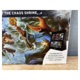 Magic: The Gathering - Final Fantasy Scene Box - Garland at The Chaos Shrine - 6 Foil Borderless Scene Cards, 3 Play Booster Packs, 1 Display Easel - Brand New