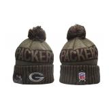 New Era Green Bay Packers Salute to Service Embroidered NFL Football Beanie Adult Winter Military Hat - Brand New *I