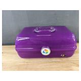 Caboodles On-The-Go-Girl Purple & 2 Detangling Brushes - Brand New