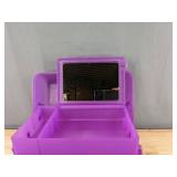 Caboodles On-The-Go-Girl Purple & 2 Detangling Brushes - Brand New