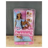 Barbie Twinning Looks Doll & Dog Set - Brand New