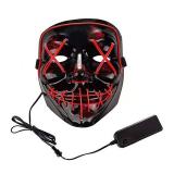 Halloween Scary LED Mask - Light Up Purge Mask for Festival Cosplay Party - Brand New