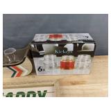 Wooden Sign Set - Happy Camper & Go Hike - 14.75 x 5 in - Brand New